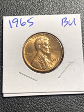1965 Lincoln Cent Gem Bu From Original Mint Roll Free Shipping