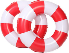 Inflatable Pool Floats - 32" Swim Tubes and Rings for Summer Fun