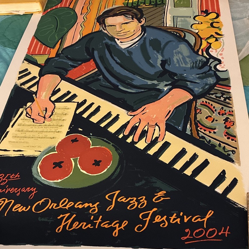 2004 New Orleans Jazz & Heritage Festival Poster - Harry Connick Jr -2004