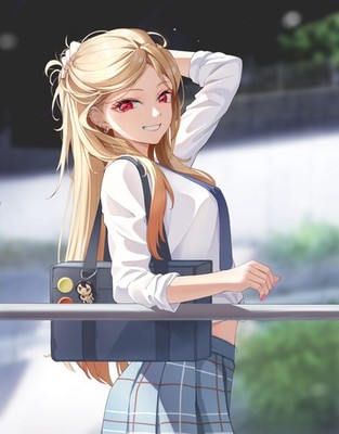 Anime art girls 2d looking at viewer sono bisque doll Custom Gaming 11x17 Poster