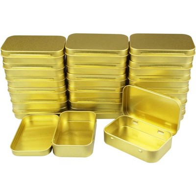 Metalldosen Rechteckig 20 Stück Scharnierdosen 95 x 62 x 20 mm Organizer Set