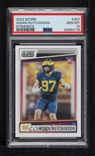 2022 Score Rookies Dynamics 3D Lenticular Aidan Hutchinson PSA 10 GEM MT 0xl5
