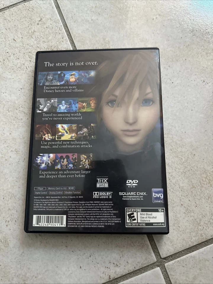 Kingdom Hearts II Sony PlayStation 2 - Ntsc Usa - Retrogame - Immagine 2 di 3