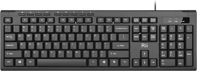 RK907 Ultra-Slim Compact USB Wired Keyboard for Mac and Pc,Windows 10/8 / 7 / Vi