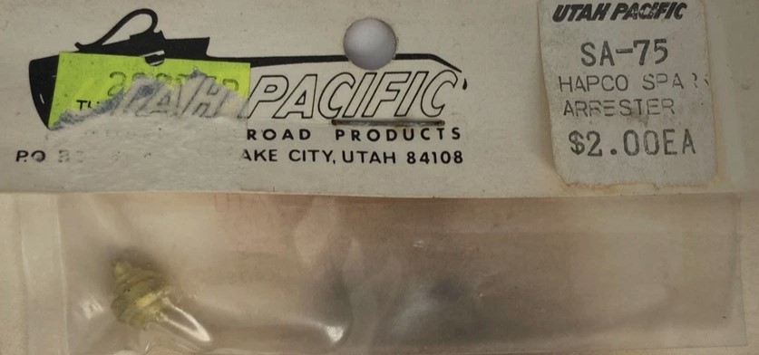 Utah Pacific Model RR Product SA-75 HO Scale Hapco Spark Arrester