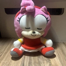 Great Eastern Entertainment Sonic Hedgehog SD  Amy Sitting Plush 8" Tall.