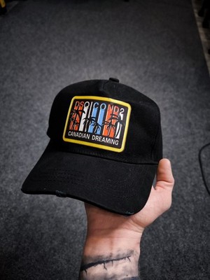Men's Dsquared2 Canadian  Dreaming Cap  Logo Black One Size 