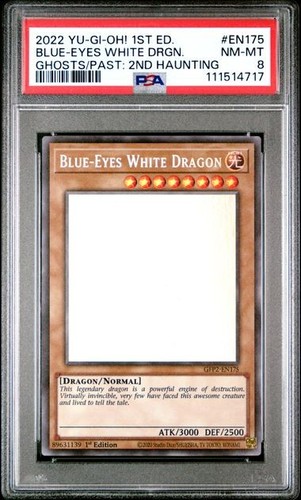 2022 YU-GI-OH! GFTP2 BLUE-EYES WHITE DRAGON  #EN175 GHOSTS/PAST: 2ND PSA 8