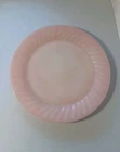 Fire King Pink Swirl 11" Platter Chop Serving Plate Tray Vintage