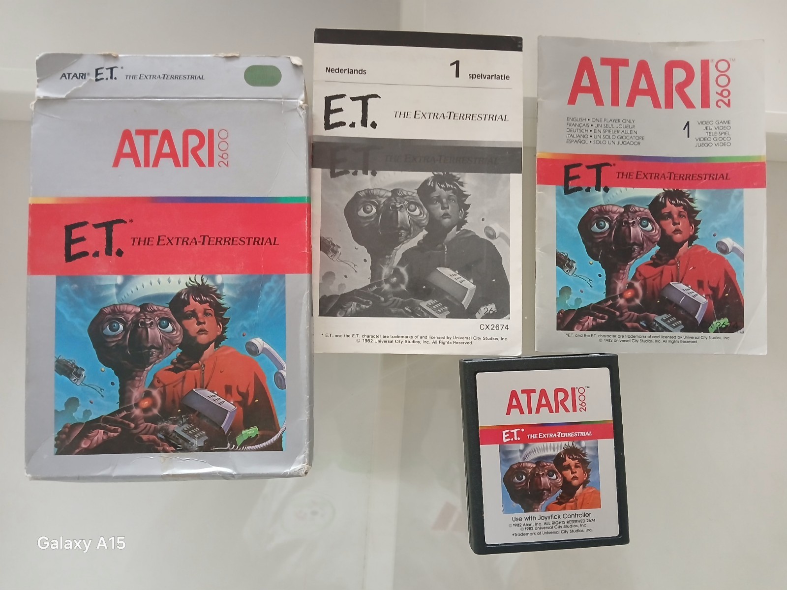 Jeu E.T. The Extra-Terrestrial ATARI 2600 PAL RARE  En Boîte Complet