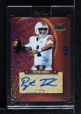 2023 Wild 7 Card Studs Quarterback Edition Left Heart 4/7 Payton Thorne Auto u6m