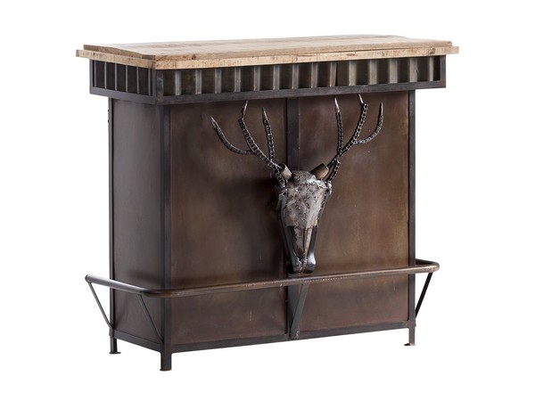 Bar Tresen Yorkshire Theke Bartisch Industrial Design Flaschenregal Hausbar-image