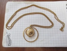 Times of the USSR seagull pendant in gold plating (working)