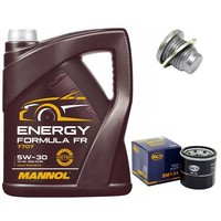 MotoröL Filter Set 5W30 5 Liter + ÖLablassschraube FüR Renault Clio II 1.2 16V