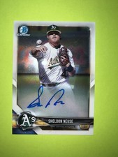 2018 Bowman Chrome #BCPA-SN Sheldon Neuse Prospects Autographs