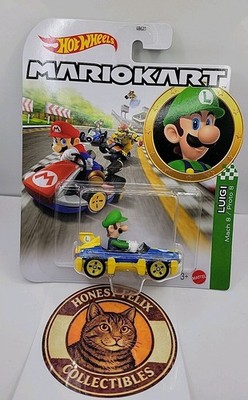 Hot Wheels Mario Kart Luigi Mach 8