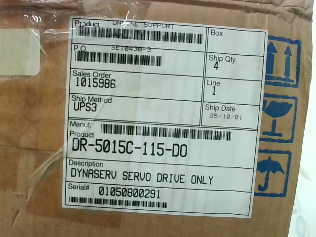 Parker DR-5015C-115-D0 Dynaserv Servo Drive Yokogawa SR1015C62 - New In Box - Image 4 of 4