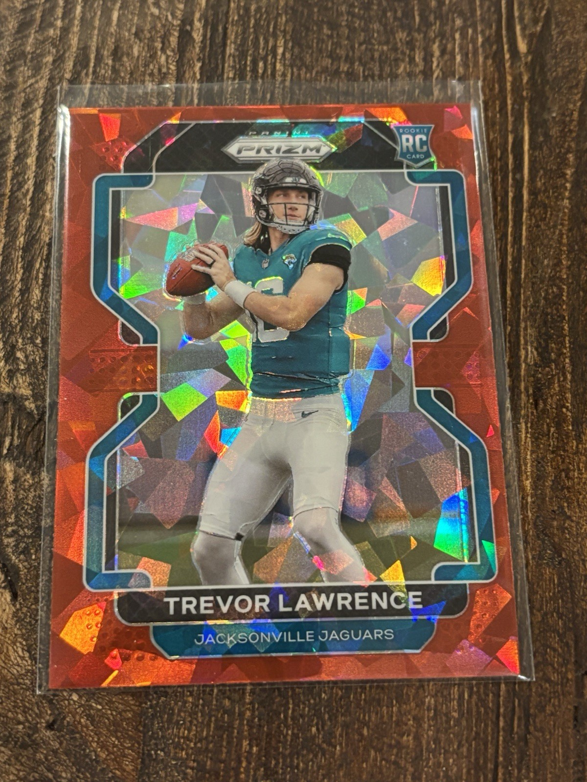 2021 Panini Prizm Trevor Lawrence Red Ice Rookie RC #331 Jaguars