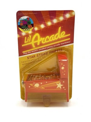 1981 Vintage Lil Arcade Star Strike Flipper Spiel von Galoob Mini Flipper # JP