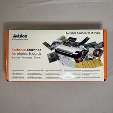 Avision IS15 Plus Portable USB Scanner for Photos & Cards 600dpi