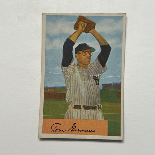 Tom Gorman #17 1954 Bowman card