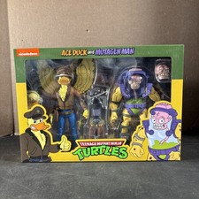 ACE DUCK MUTAGEN MAN TMNT NECA TWO PACK CARTOON ACTION FIGURE NEW TURTLES