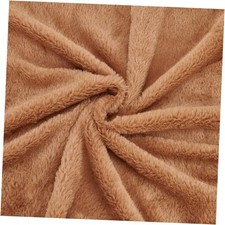 63x20 Inch Short Hair Faux Fur Fabric Pre-Cut Craft Fur Fabric Shaggy Camel