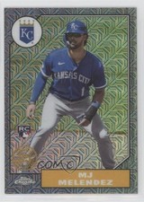 2022 Update 1987 Topps Chrome Silver Pack Series Mojo Black MJ Melendez 0q1p