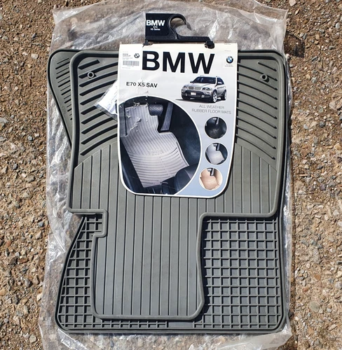 ⚠️LHD⚠️Genuine BMW E70 X5 All Weather Rubber Car Mat Front Only 8301822162