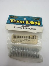 Vintage RC Losi 2" Buggy Front Shock Springs 3.2 Rate Steel Silver (2) 5130 B126