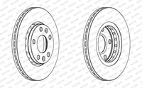 2X Ferodo Bremsscheibe Premier DDF1728C FüR KZ0 Dacia Megane Renault Nissan 3 4
