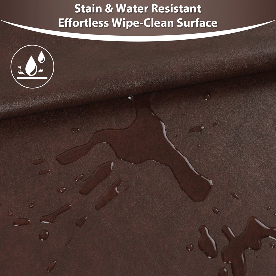 1.3毫米厚人造皮革织物预切复古合成内饰褶饰 — 第 4/4 张图片