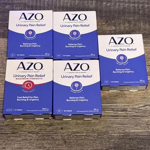 Azo Urinary Pain Relief - 30 Tabs Counts (5 Pck) Exp 5/2028 - product listing photo