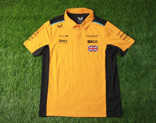 MCLAREN TEAM NORRIS 2023 RACING MEN POLO JERSEY SHIRT CASTORE ORIGINAL SIZE M