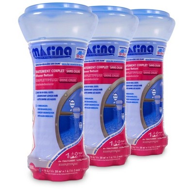 Marina Komplettpflege ohne Chlor 3x 800 g chlorfreie Poolpflege Schwimmbad