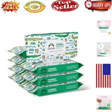 Toddler Toilet Wipes - Fragrance-Free, Hypoallergenic, Plant-Based, 336 Count