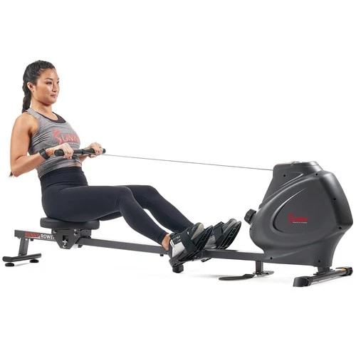 Sunny Health & Fitness Foldable Multi-Function Premium Magnetic Rowing Machine
