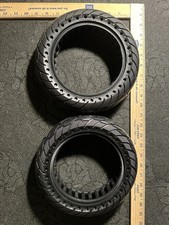 2 Pneus pour Trottinette Taille : 10x2,5" Non Pneumatique Airless Plat Free Marque NEDONG