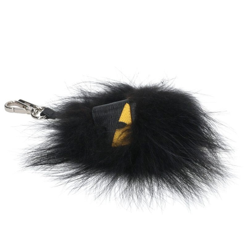 Fendi Fur Monster Bag Bug Bag Charm Black thumbnail 3