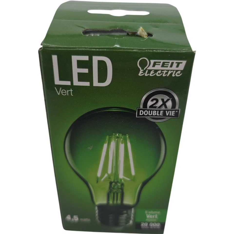 Feit Electric A19 Green LED Light Bulb - Image 3 of 4