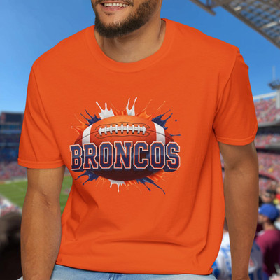 Denver Broncos Football Unisex T-Shirt, Broncos Team Tee, Football Fan Gift