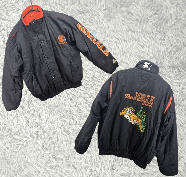 90s STARTER BENGALS ナイロンジャケット Cincinnati Bengals Starter Jacket Coat Mens XL Vintage 80s 90s