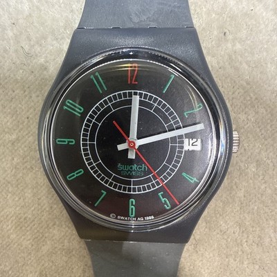 swatch 1986 Ritz. Mint Case. New Band. Original Band Incl. New Battery 