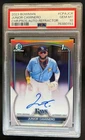2023 Bowman Junior Caminero Chrome Auto Refractor 1st Prospect #/499 Rays PSA 10
