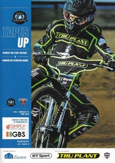 2019 Ipswich v Kings Lynn Speedway Programme (20/6/19)