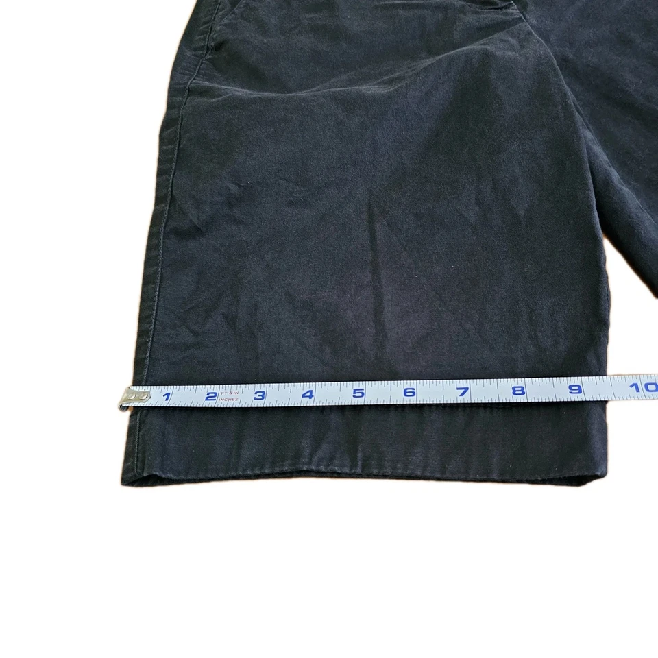 Bermudas chinas para mujer Ann Taylor talla 10 negras mezcla de algodón *leer* Foto 4 de 4