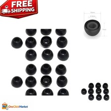 10 Pairs of Black Small Silicone Replacement Earbud Tips for Ultimate Comfort