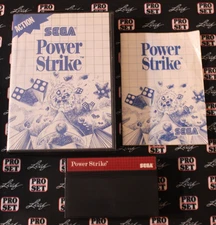 Power Strike - Sega Master System 1988 SMS - COMPLETE IN BOX! Rare Vintage