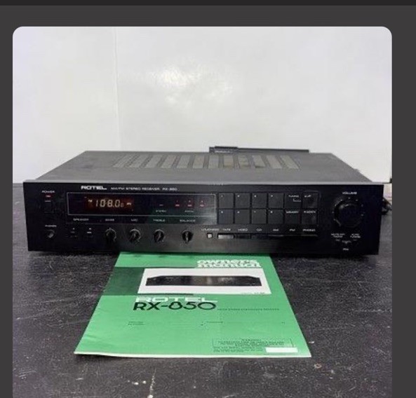 Output Unit Display Rotel RX-850 AM/FM Stereo Receiver Phono Output Issue Selling As Is ...