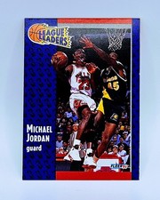1991-92 Fleer Michael Jordan League Leaders #220 Chicago Bulls HOF NM-MT 